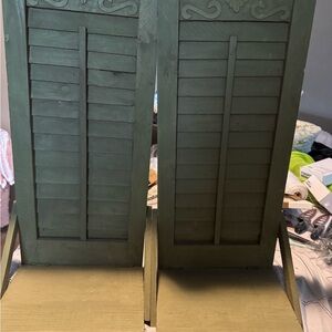 Green Wooden Shutter Decor home interiors